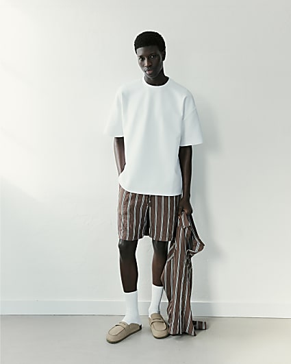 White RI Studio Boxy Crew Neck T-Shirt