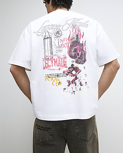 White Oversized Legacy Made Boxing T-Shirt
