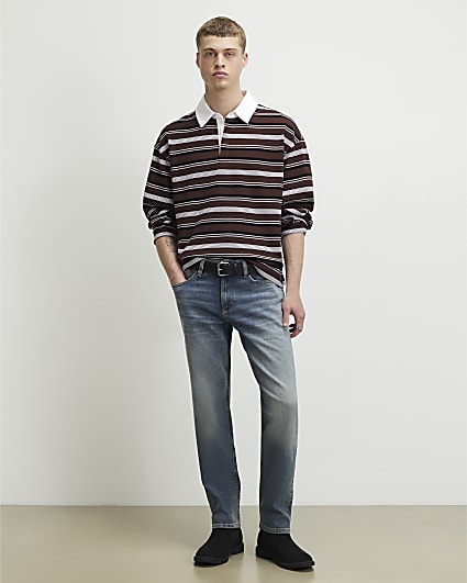 Blue Slim Fit Washed Jeans