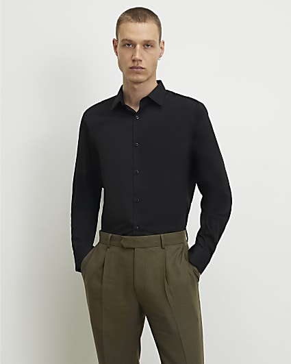 Black Slim Fit Shirt