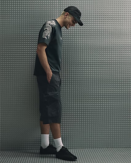 Black Cargo Shorts