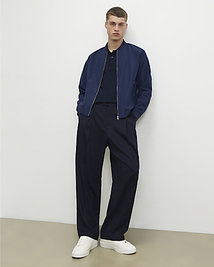 Navy Lightweight Bomber Jacket