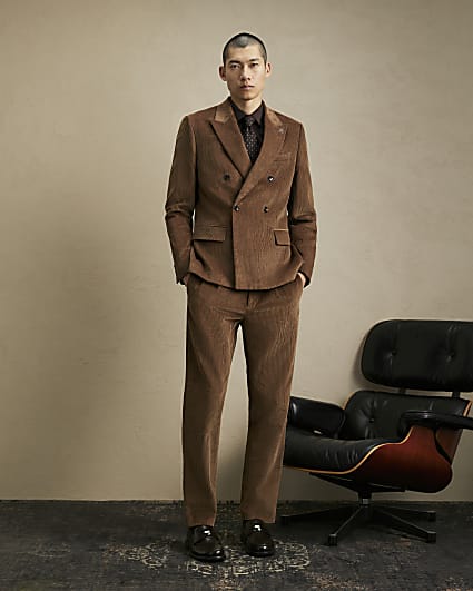 Brown Corduroy Suit Trousers