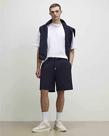 Navy Regular Fit Sanctuaire Shorts