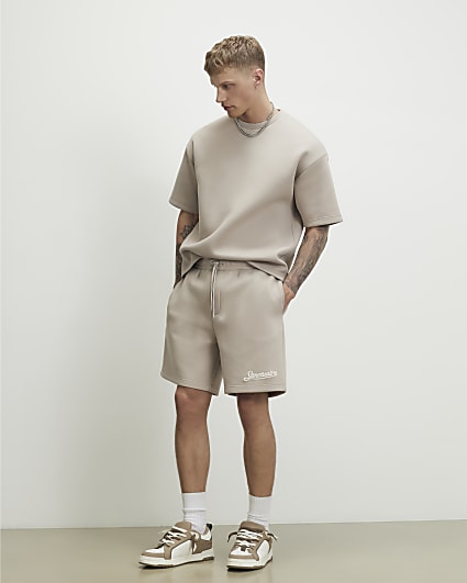Beige Regular Fit Sanctuaire Shorts