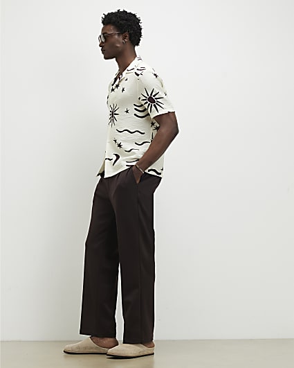 Brown Loose Fit Trousers