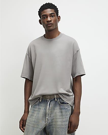 Grey Oversized Fit Heavyweight T-Shirt