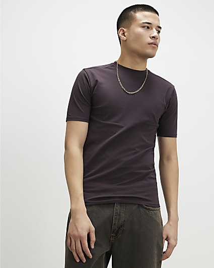 Purple Muscle Fit T-Shirt