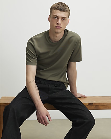 Khaki Slim Fit T-Shirt