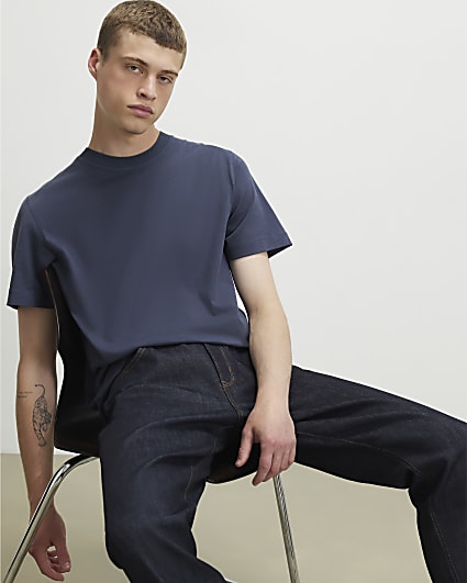 Blue Essentials Regular Fit T-Shirt