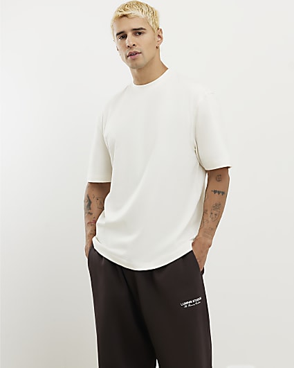 Cream Regular Fit T-Shirt