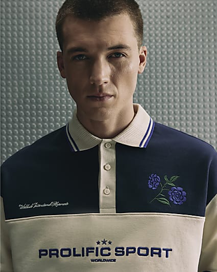 Cream Oversized Fit Prolific Rugby Shirt