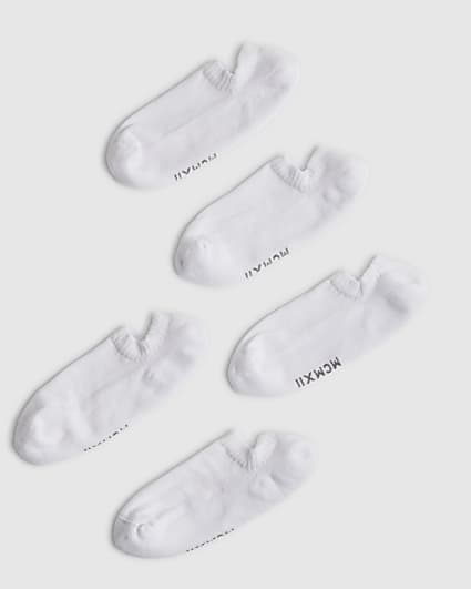 White Pack Of 5 Liner MCMXII Socks