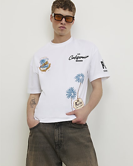 White Oversized Fit Boulevard T-Shirt