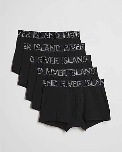 Black Silver Outline Pack Of 5 Trunks