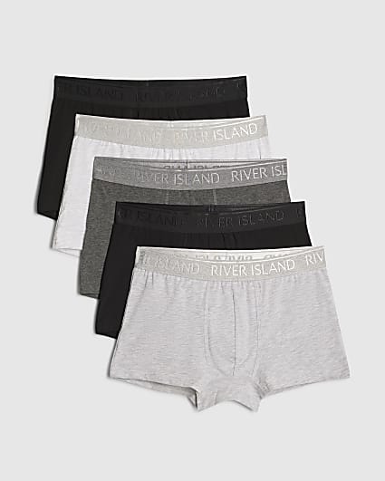 Grey Pack Of 5 Trunks