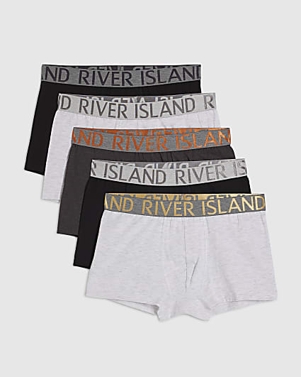 Grey Mixed Pack Of 5 Trunks