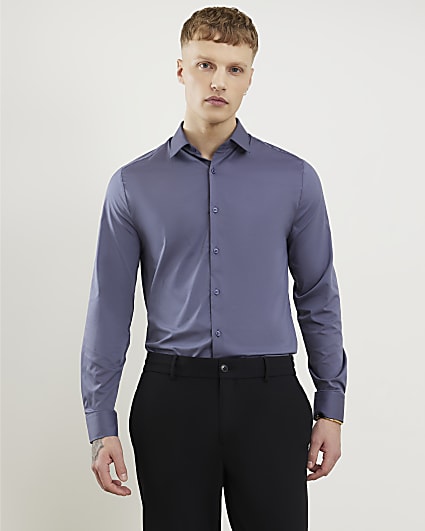 Grey Muscle Fit Shirt