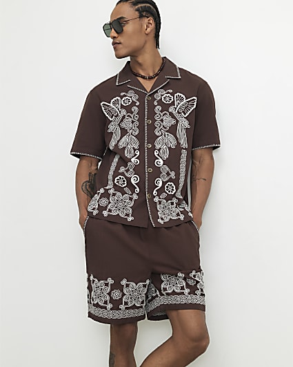 Brown Tufting Shirt