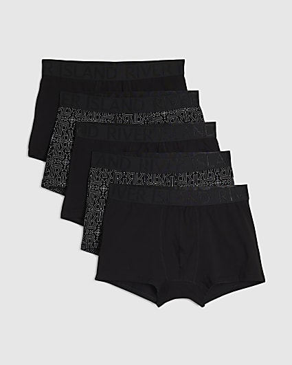 Black Monogram Sketch Pack Of 5 Trunks