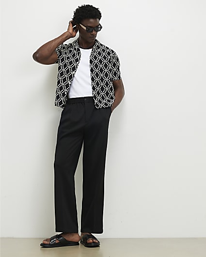 Black Loose Fit Trousers