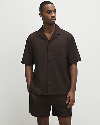 Brown Regular Fit Shirt