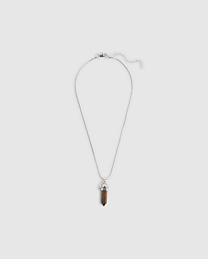 Brown Shard Pendant Necklace