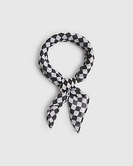 Black Check Bandana