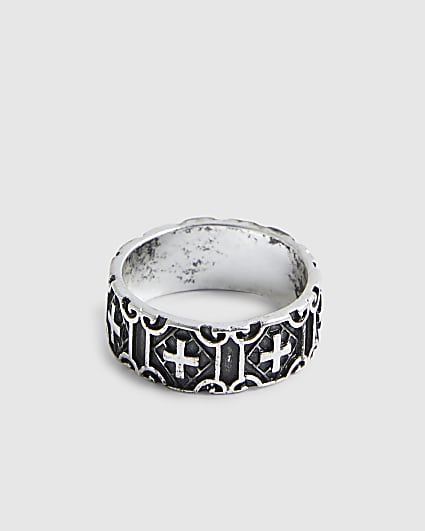 Silver Cross Ring