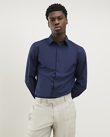 Navy Slim Fit Shirt