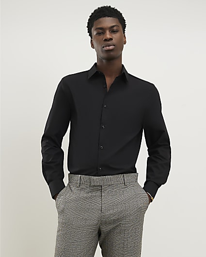 Black Slim Fit Shirt
