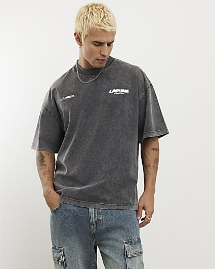 Black Oversized Fit Laguna Turbo T-Shirt