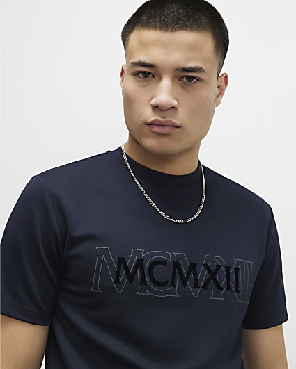Navy Slim Fit MCMXII T-Shirt