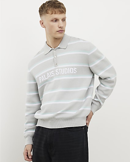 Grey Regular Fit Palais Studios Jumper