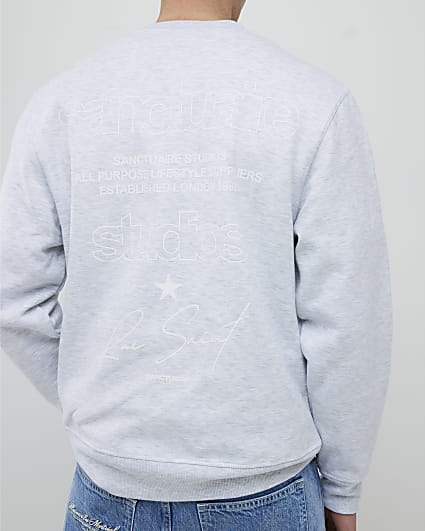 Grey Regular Fit Sanctuaire Sweatshirt