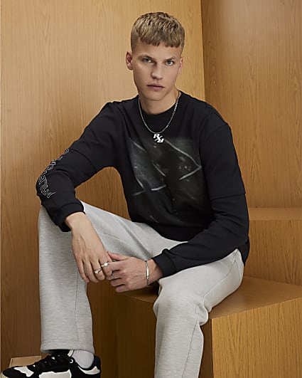 Black Athletisme Dept Double Layered T-Shirt