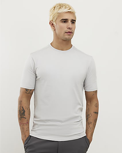 Grey Muscle Fit T-Shirt
