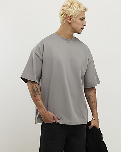 Grey Oversized Fit T-Shirt