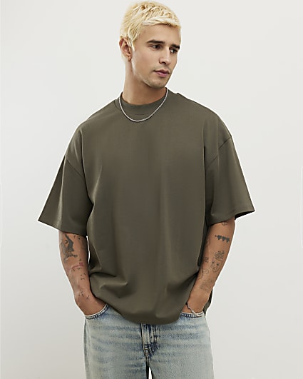 Khaki Oversized Fit T-Shirt