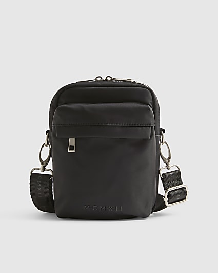 Black Nylon Cross Body Bag