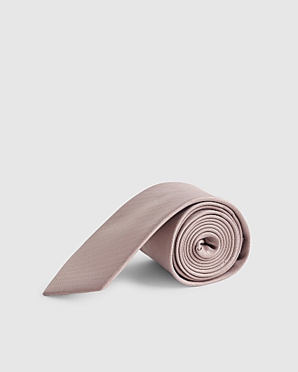 Pink Twill Tie