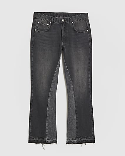 Black Washed Bootcut Jeans