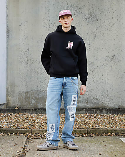 Real Hackney Dave Black NY Hoodie