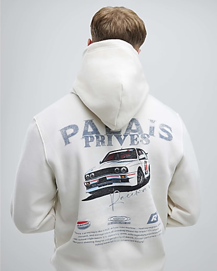Cream Regular Fit Palais Prives Hoodie