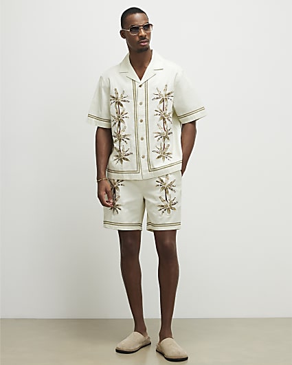 Green Palm Tree Shorts