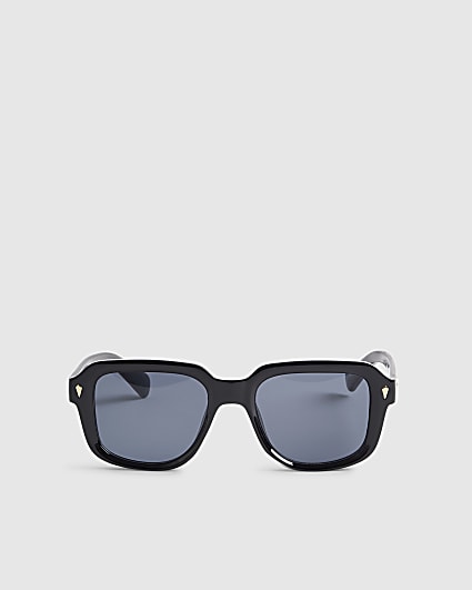 Black Square Black Lens Sunglasses