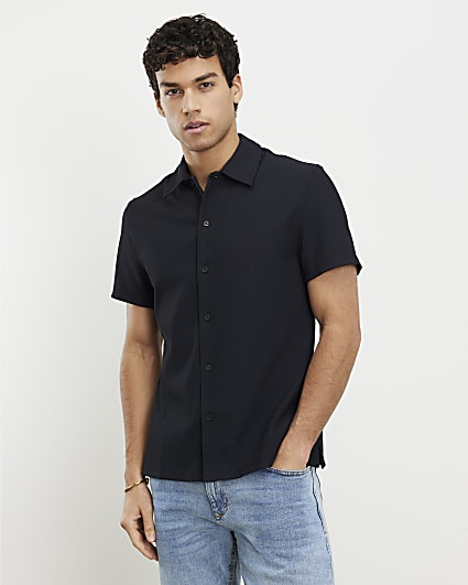 Black Muscle Fit Shirt