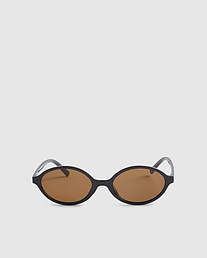 Brown Oval RR Sunglasses