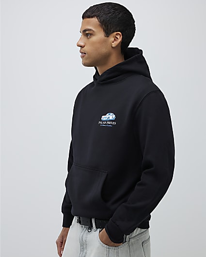 Black Regular Fit Palais Prives Hoodie