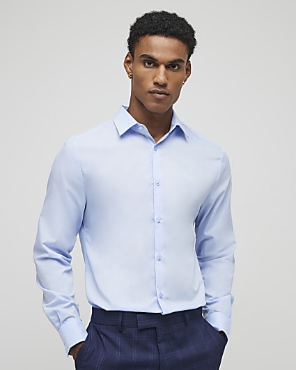 Blue Slim Fit Shirt